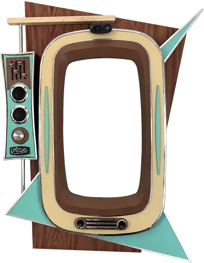 El mueble de televisión donde vive RITA