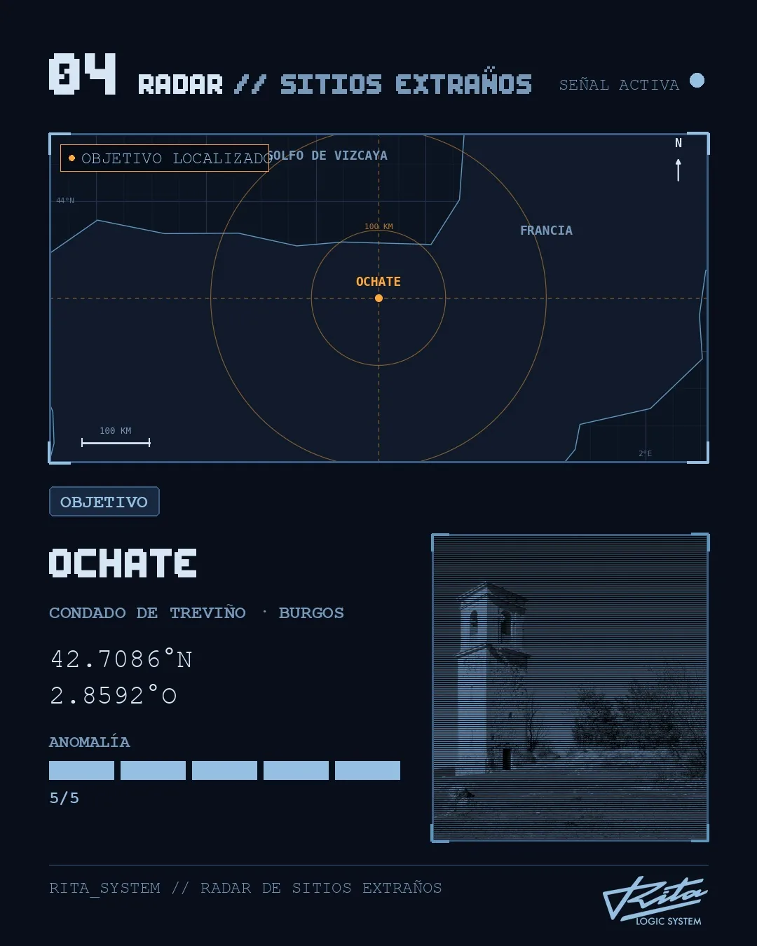 Ficha de radar de Rita: Ochate, Condado de Treviño · Burgos